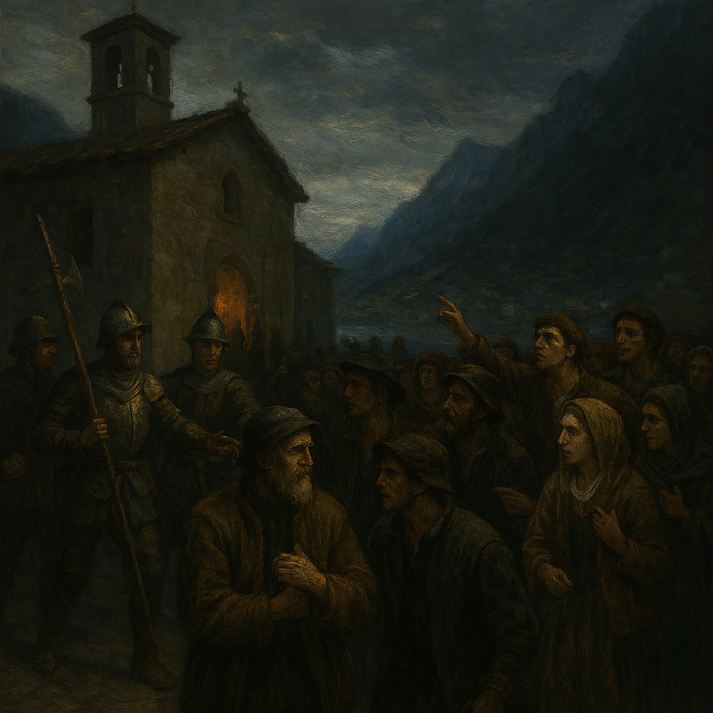 “Burn the house!” “Hang the villain!” “Throw him into the lake!” cried out many voices from the crowd, which kept closing round the speakers.