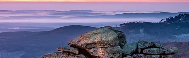 Sunrise on the Brocken, Harz National Park, Saxony-Anhalt, Germany