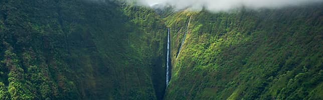 The Olo'upena Waterfalls - Las cascadas de Olo'upena - Le cascate di Olo'upena