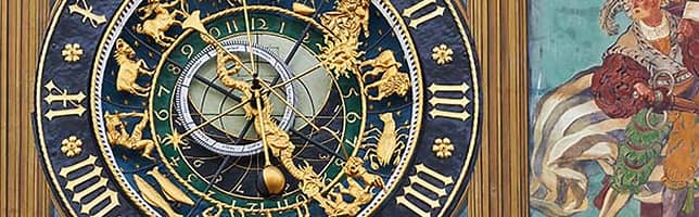 Astronomical clock of the City Hall of Ulm, Germany